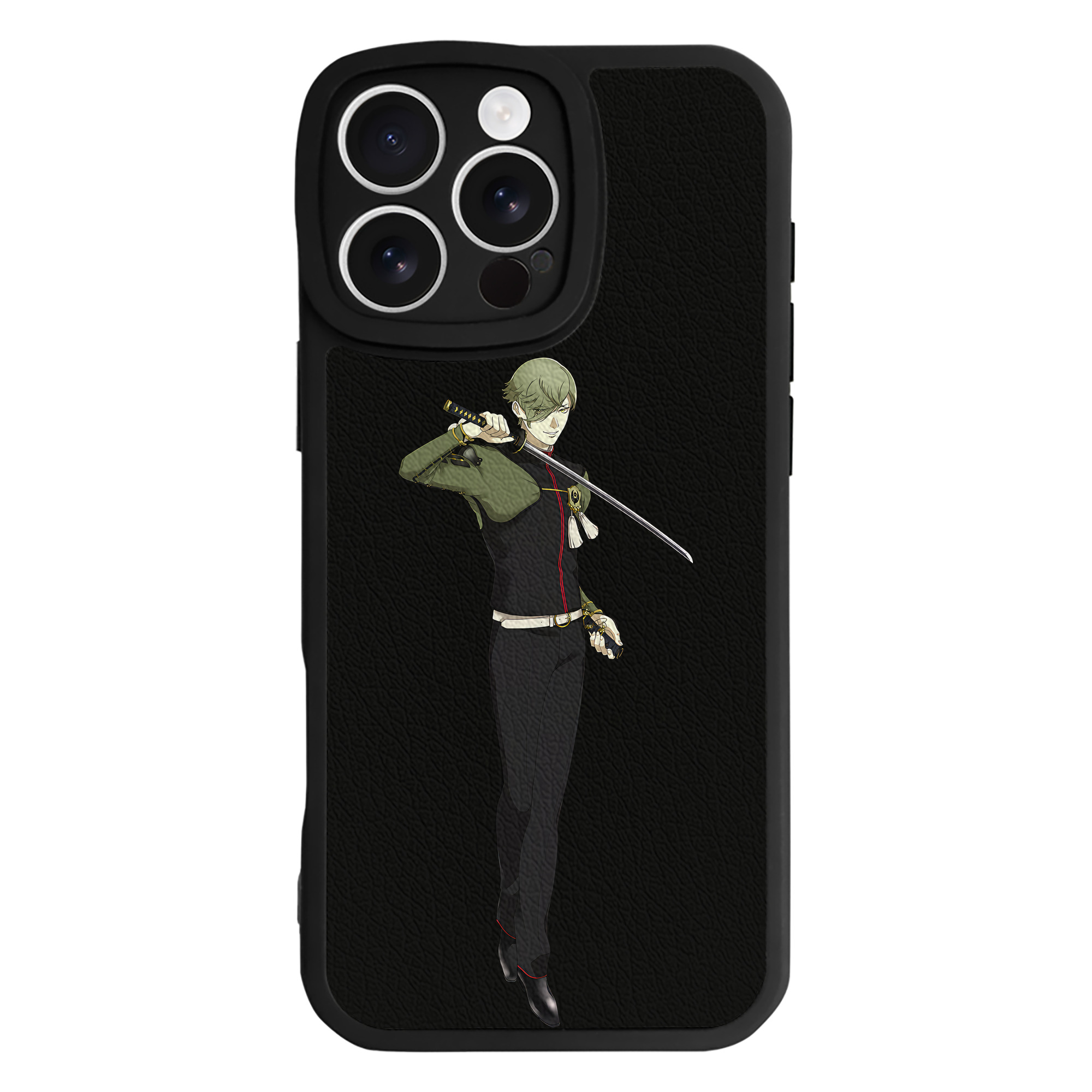（画像用） 刀剣乱舞 Touken Ranbu 【iPhone 16シリーズ対応】シリコンスマホケース（レザー調） 材質：シリコン